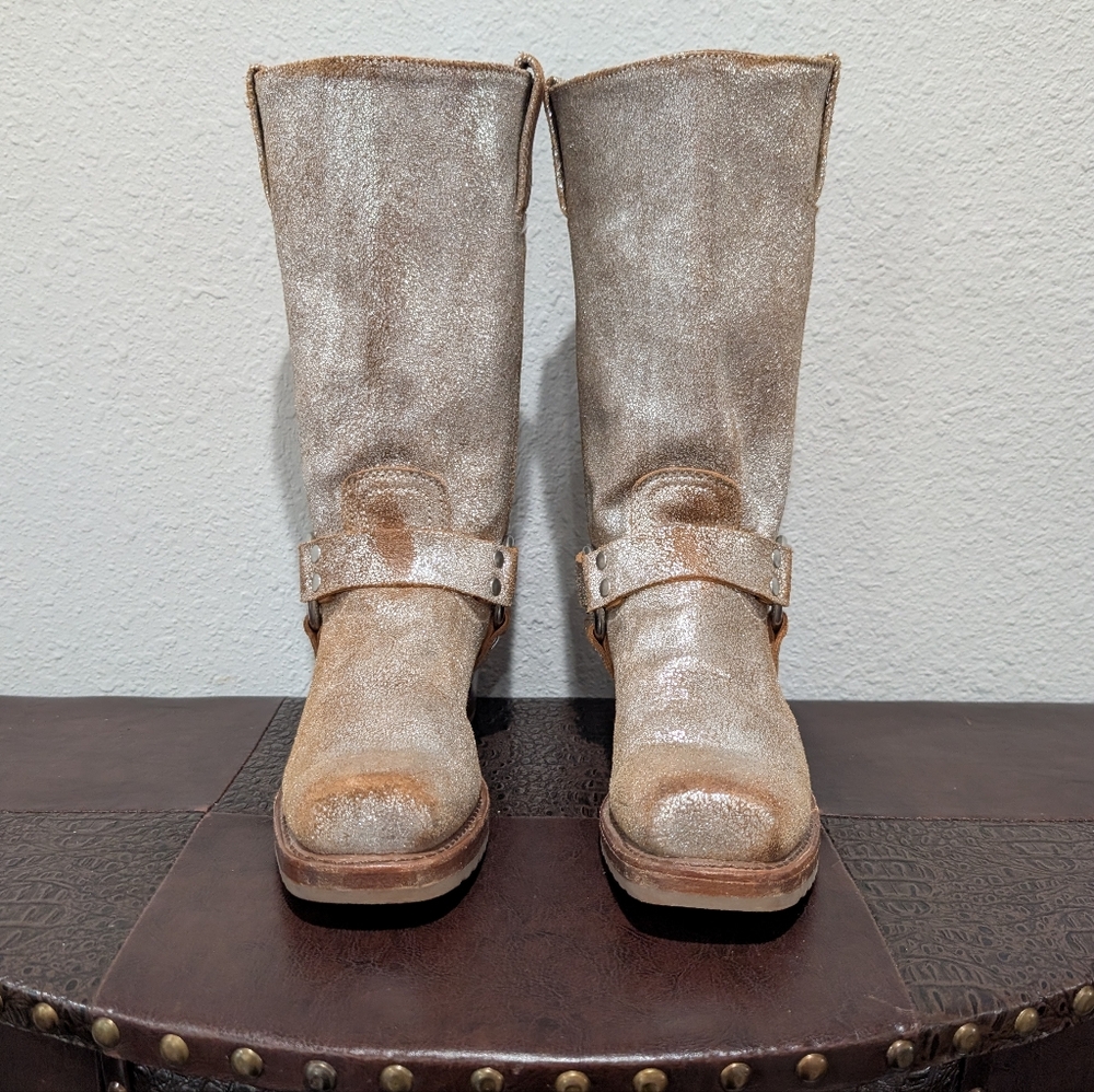 Frye Metallic Harness Boot 12R Size 8.5 - Picture 7 of 15